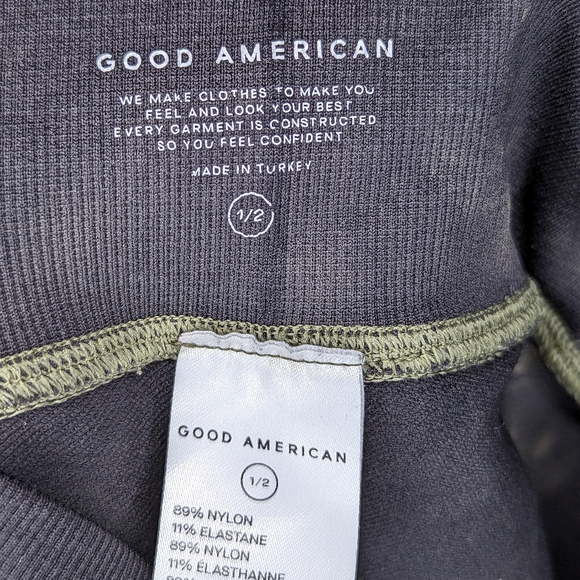 Good American Tie Dye Seamless Leggings in Agave Size 1/2 - Picture 8 of 9